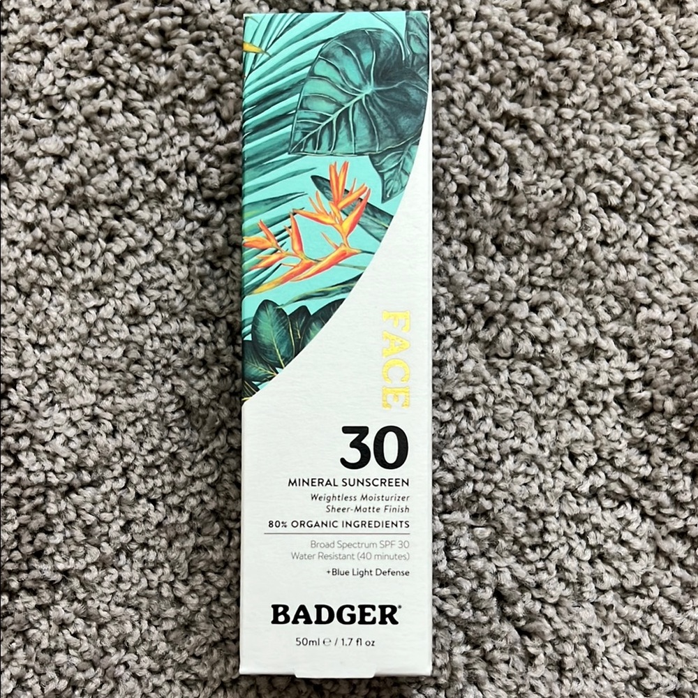 Badger Face Mineral Sunscreen SPF 30
